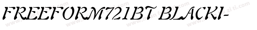 FREEFORM721BT BLACKI字体转换